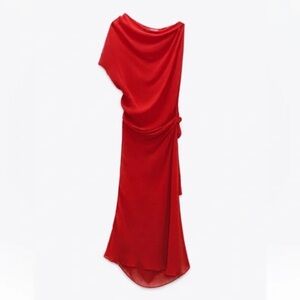 Zara Studio limited edition red tunic dress xs